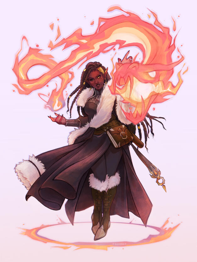 d&amp;d: icewind dale - drexidorn the changeling sorcerer [secret santa]